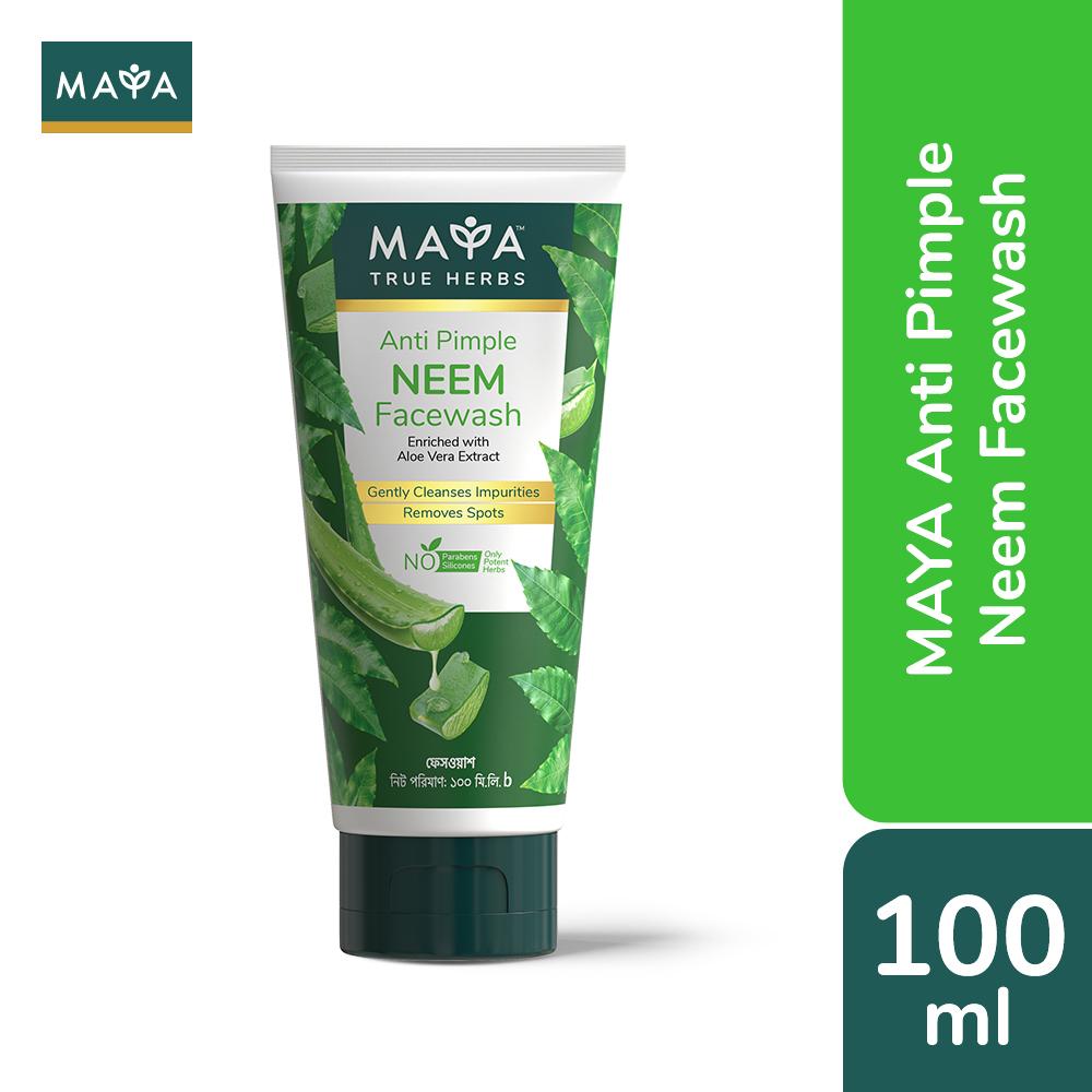 Maya True Herbs Anti Pimple Neem Face Wash 100ml