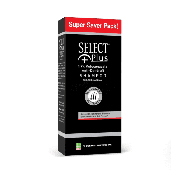 Select Plus 1.9% Ketoconazole Anti-Dandruff Shampoo 200ml