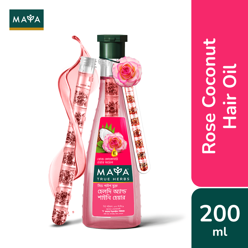 MAYA Rose Coconut Hair Oil